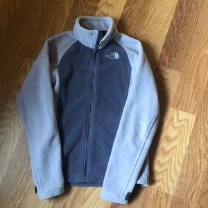 The North Face two tone purple fleece xs